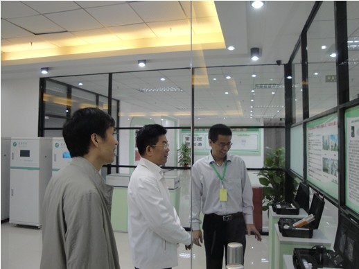 广州市环保局吴建荣副局长一行到盈思调研